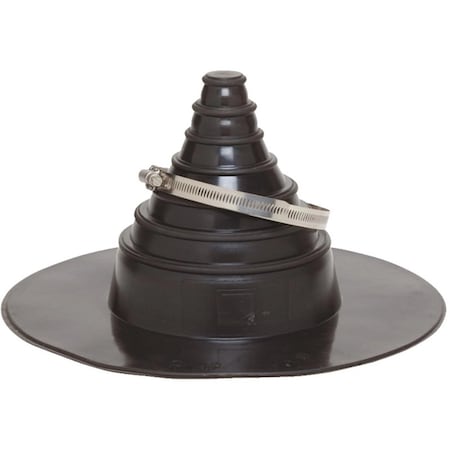 Gentite GenTite 13-1/2 in. W X 13-1/2 in. L Rubber Pipe Boot Repair System Black PSPBOOTB